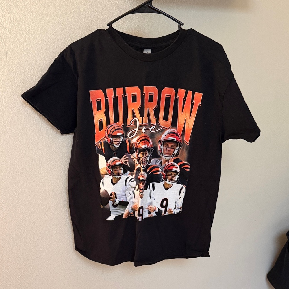 Black Joe Burrow Graphic T-Shirt